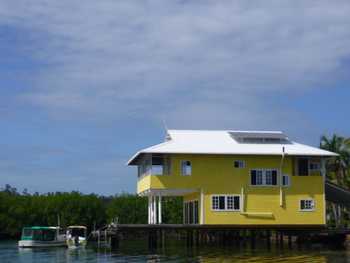 Vue de la maison de Bocas del Toro, Panama